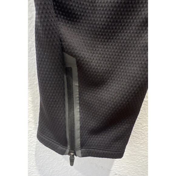 Gymshark Tapered Leg Pants Men’s Size Small Pull On Textured Black Athletic Zip - Picture 6 of 10